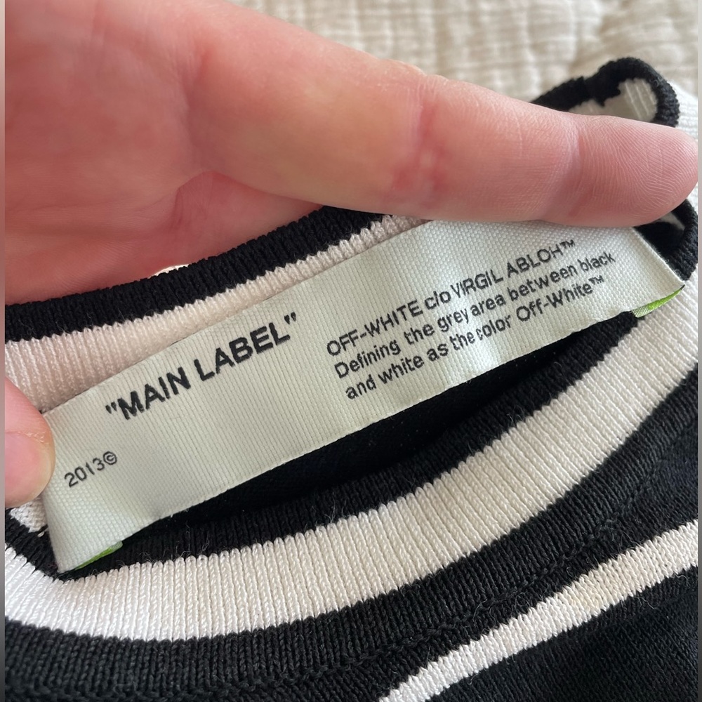 New Off-White c/o Virgil Abloh Main Label. 2013. Long sleeve shirt. Never worn. - Picture 3 of 3